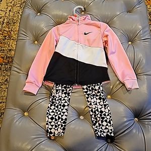 Girls Nike jacket and legging set